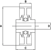 Skate Wheels Technical Drawing
