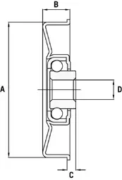 Semi Precision Bearings Technical Drawing
