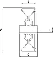 Skate Wheels Technical Drawing